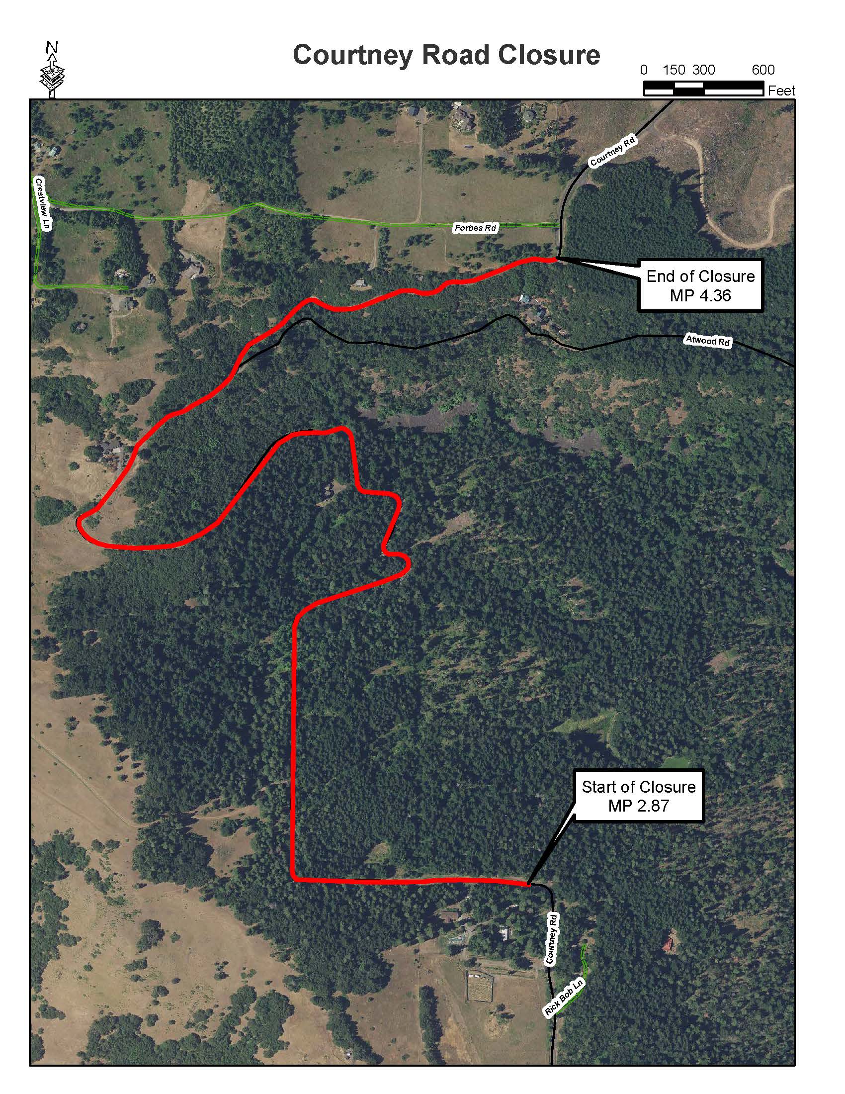 Courtney Road Closure