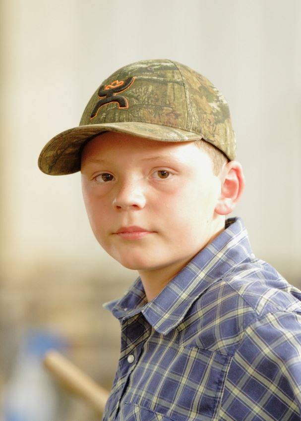 A little boy attends the 2014 Klickitat County Fair.